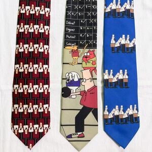Vintage Dilbert Softwear Neckties - 3 Tie Lot - Comic Cartoon Dogbert